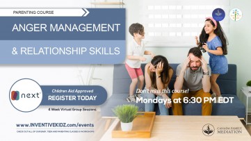 Anger Management & Relationship Skills Parenting Course (Mondays in June)